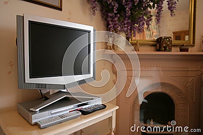 Flat screen tv Stock Photo