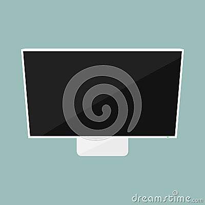 Flat screen Vector Illustration