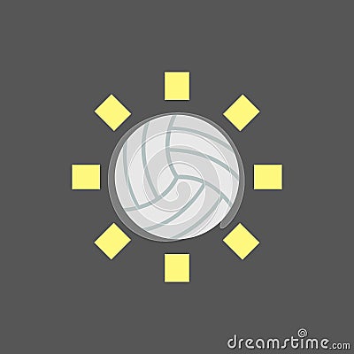 Flat soccer ball icon sign logos Stock Photo