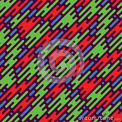 Flat style smoke seamless pattern. Vector Illustration