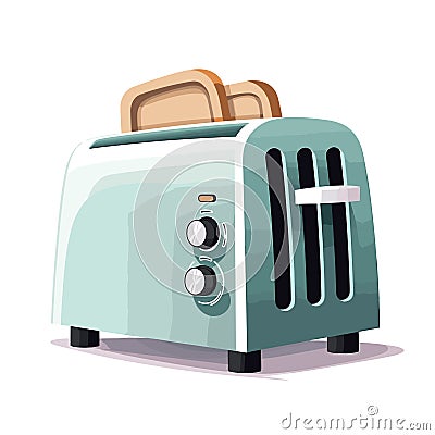 Flat Style Toaster Vector Illustration Collection Vector Illustration