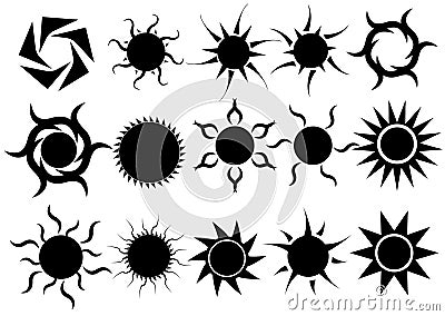 Flat sun icon. Sun pictogram. Trendy vector summer symbol for website design Vector Illustration