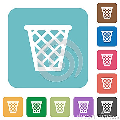 Flat trash icons Stock Photo