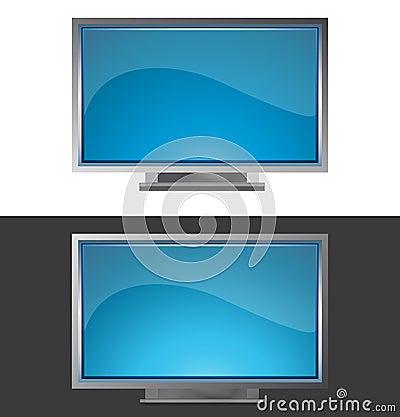 Flat tv screen Stock Photo