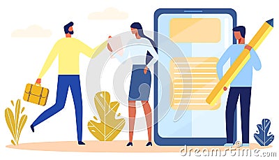Executive Manager Hurrying to Submit Report Vector Vector Illustration