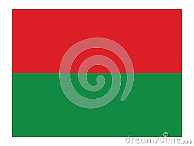 Flag of Arauca Department Vector Illustration