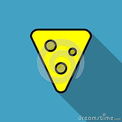 Flat vector illustration Pieces of cheese Vector Illustration
