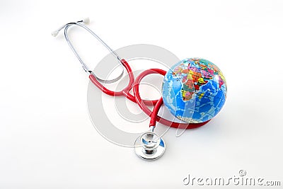 Flat world health day background Stock Photo