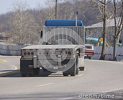 Flatbed Truck Stock Photo