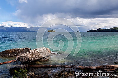 Flathead Lake in Montana Stock Photo