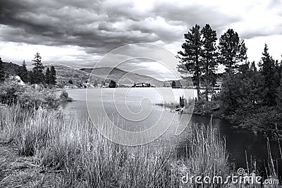 Flathead river, Montana Stock Photo