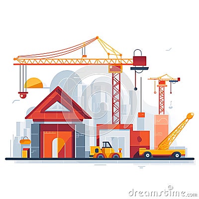 a flaticon of a construction site7 Cartoon Illustration