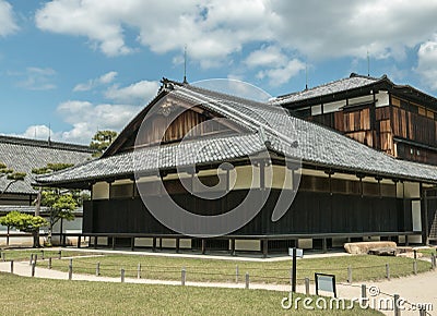 The flatland palace Nijo Castle in Kyoto. Stock Photo