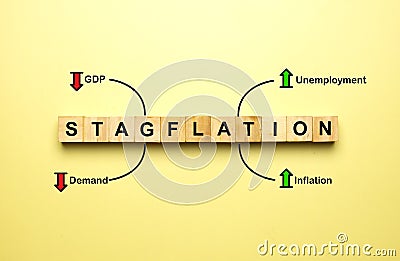 Stagflation component Stock Photo