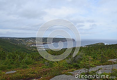 Flatrock landscape, NL Canada Stock Photo