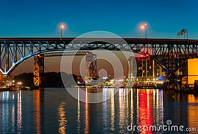 Flats East Bank in Cleveland Editorial Stock Photo