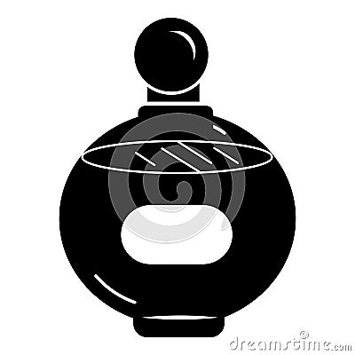 Flavor perfume bottle icon, simple style Vector Illustration