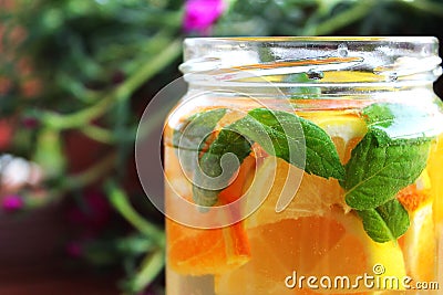 Flavored water Stock Photo