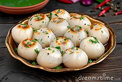 Flavorful bliss Indian sweet dumpling dessert, an authentic culinary experience Stock Photo