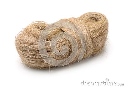 Flax fiber Stock Photo