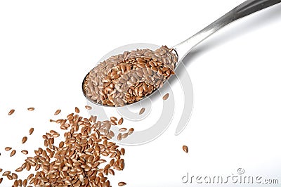 Flax seed Stock Photo