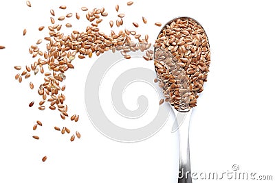 Flax seed Stock Photo