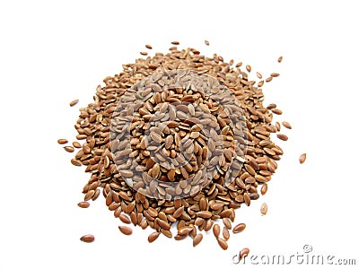 Flax Seeds Stock Photo