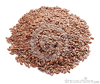 Flax seeds Stock Photo