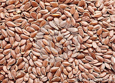 Flax seeds Stock Photo