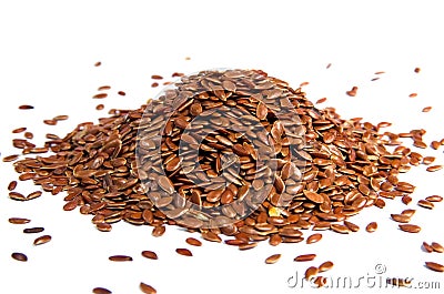 Flax seeds Stock Photo