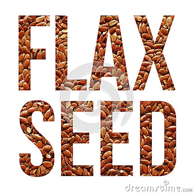 Flax seeds Stock Photo