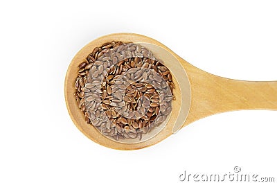 Flax seeds Stock Photo