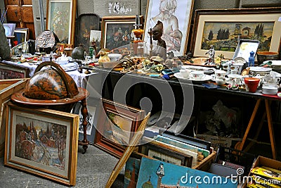 Flea market Editorial Stock Photo