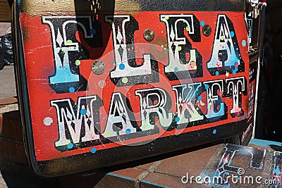 Flea market Stock Photo