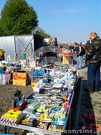 Flea markets Editorial Stock Photo