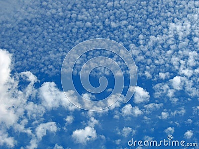 Fleecy clouds Stock Photo