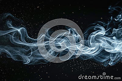 Fleeting Smoke Illusions Stock Photo