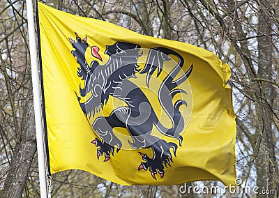 Flemish flag Stock Photo