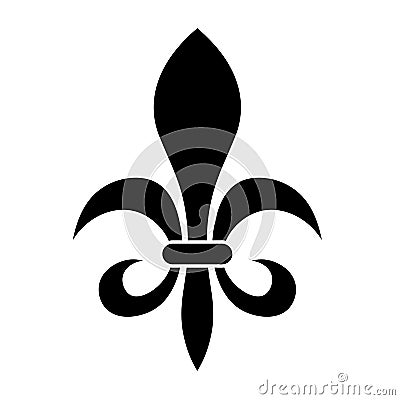 Fleur de lis heraldry symbol Vector Illustration