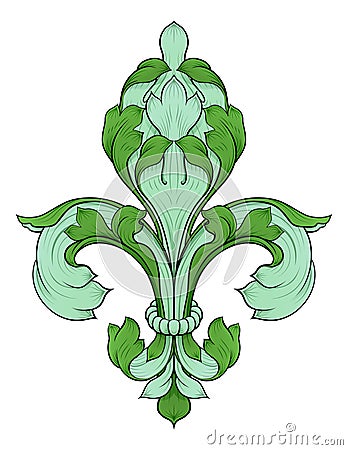 Fleur De Lis Flower Heraldry Lily Floral Crest Vector Illustration