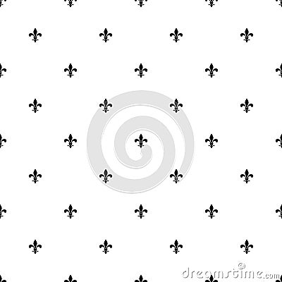 Fleur de lis seamless pattern background Vector Illustration