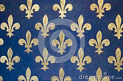 Fleur de lis wallpaper Editorial Stock Photo