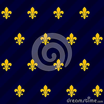 Fleur de lys tile Stock Photo