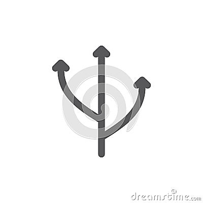 Flexibility line icon. Vector Illustration