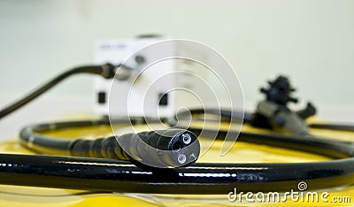 Flexible Endoscope Stock Photo