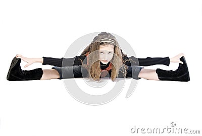 Flexible Kid Stock Photo