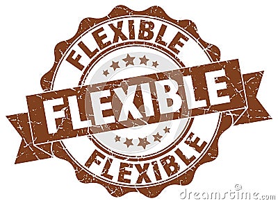 flexible seal. stamp Vector Illustration