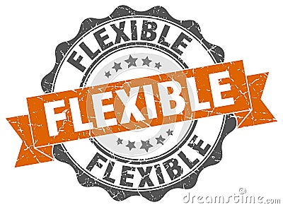 flexible seal. stamp Vector Illustration