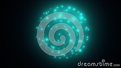 Flicker lights sphere in space - 3d modern backdrop for nightlife style, computer generated 3d render backdrop Stock Photo