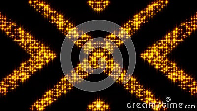 Flickering light background with arrows. Abstract digital backdrop. Technology 3d rendering Stock Photo